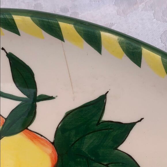 Fruit Inspired Chip And Dip Server Heavy Ceramic 5 Separate Serving Area… - Picture 4 of 5